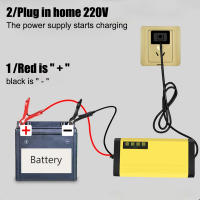 Cargador De Batería De Camión Y Motocicleta 220V Reparación Pulso LED Display 12V 2A Para Baterías De Agua Y Ácido Lead - details 3