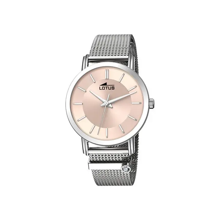 RELOJ LOTUS 18737/2 DE MUJER TRENDY ESFERA ROSA MALLA MILANESA - 1