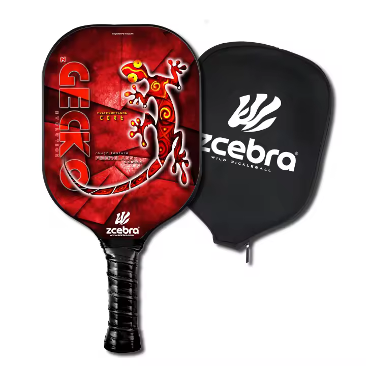 Pala de Pickleball Zcebra Zgecko. Fibra de Vidrio, doble capa, funda de neopreno - 1