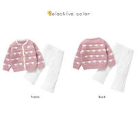 Conjunto de ropa de DOT para Bebe, suéter de manga Larga Pantalones, cárdigan para recién nasido, bonito y Amoroso, a la moda, Uno - details 5