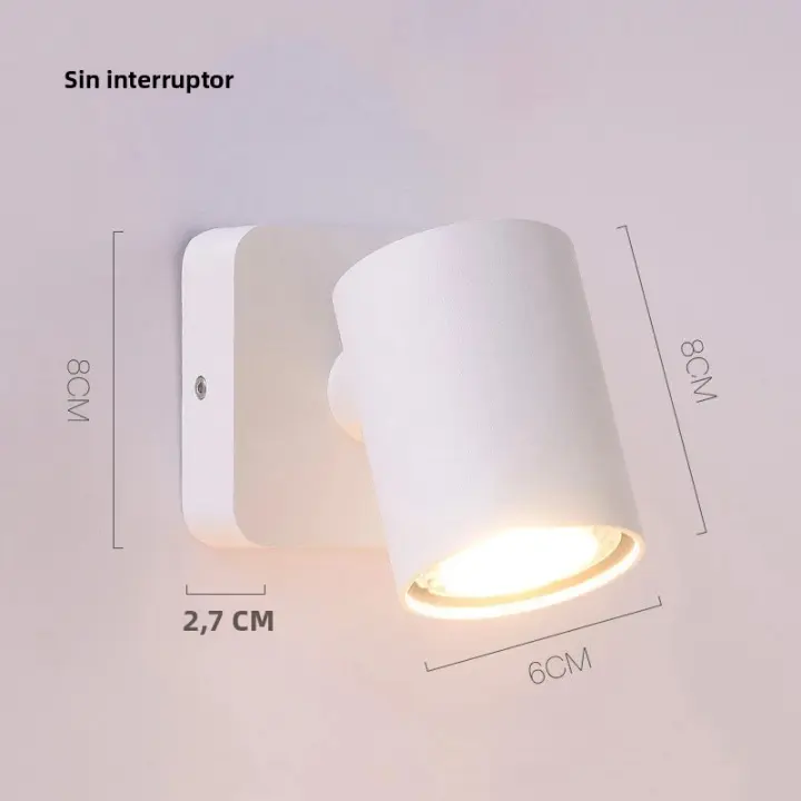 Lámpara De Pared LED 7W GU10 Estilo Moderno Rotación Foldable Para Interior Habitación Hotel Sala De Lectura Iluminación Diaria - 1
