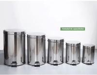 Cubo de Basura con Pedal, Acero Inoxidable, Papelera Baño, Capacidad de 3L/5L/7L/9L/12L - details 0