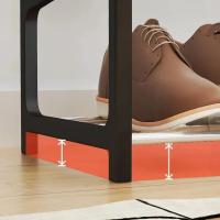 Estante De Zapatos Simple De 4 Niveles Artesanía Trapecio Organizador De Zapatos Para El Hogar Portátil Ahorrador De Espacio Para Sala De Estar - details 7
