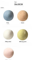 Cojín De Decoración Minimalista En Forma De Bola Para Sofa De Sala De Estar Cojín De Plush De Color Nube Suave Tamaño 30x30cm Para Casa Y Coche - details 2