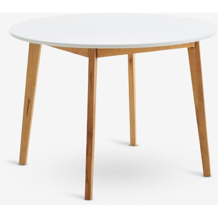 ORION91oficial® - Mesa Comedor | Ø105 | Color Roble Cálido/Blanco | Estilo Industrial | Salón | Comedor | Restaurante | Hostelería | Cocina | Teletrabajo | Oficina - spaziOrion91