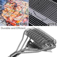 Cepillo Limpieza Parrilla SANDALFON con Diseño de 3 Hélices de Acero Inoxidable 201 para Carbón, Porcelana y Parrillas de Gas - details 2