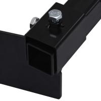 vidaXL Adaptador quitanieves para cortacésped negro - details 5