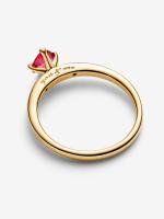 Pandora - Anillo Corazón Rojo Brillante - Baño de Oro de 14K - details 0