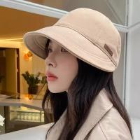 Gorro De Pescador De Verano Para Mujer Con Protección UV Ajustable De Algodón Amplio Sombrilla Plegable Para Playa Y Exterior - details 5