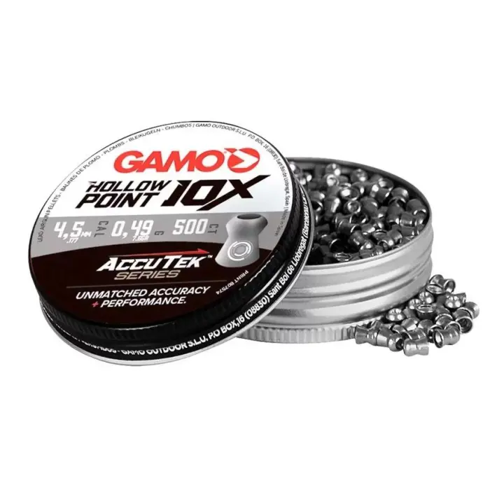 śrut gamo premium accutek hollow point kal. 4,5 mm - 500 szt. - 1