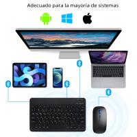 Teclado Y Ratón Inalámbrico Bluetooth EMTRA Para IOS Android Windows Compatible Con iPad Air Mini pro Tabla De Tablet Incluye Batería - details 8