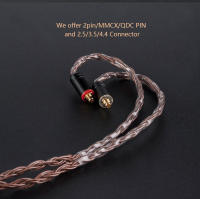 Cable De Auriculares KBEAR Con 16 Núcleos De Cobre Puro 2PIN/MMCX/QDC Conector Para KZ EDX ZSN pro BLON BL-03 KS1 Auriculares - details 3
