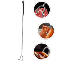 Gancho Para Carne a La Parrilla De Acero Inoxidable Herramienta De Barbecue Con Diseño De Mango Flipper Para Mano Ideal Para Picnic Y Cocina - details 3