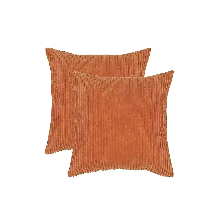 2 Unids Pana de Navidad Suave Soild Decorative Cubre Almohada de Tiro Fundas de Cojín - 1