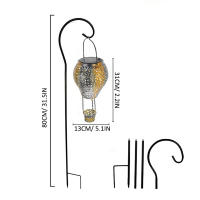 Lámpara Solar Led De Globo Caliente Para Jardín Exterior Luz De Camino Estilo Artesanal Metal IP55 Fuente De Energía Solar - details 4