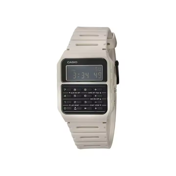 Reloj casio calculadora digital CA-53WF-8B blanco correa caucho CA53WF8B - 1