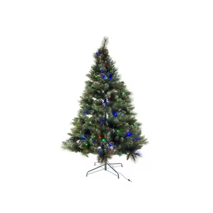 Árbol de Navidad Gerimport 150 Cm con Luces Multicolor - Decoración Festiva - 1