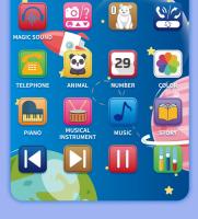Juguete Educativo Para Bebés Teléfono Musical Multifuncional Máquina De Sonidos Recargable Por USB Regalo De Teléfono Móvil Para Niños Y Niñas Aprendizaje Temprano - details 14