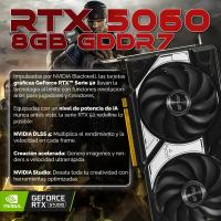 PC GAMING PC RACING AMD RYZEN 7 9700X - 32GB DDR5 – 2TB SSD M.2 – RTX 5060 - WIFI - WINDOWS 11 PRO - PC Gamer, Ordenador de sobremesa - details 2