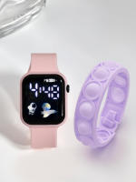 Reloj Inteligente Para Niños 2PCS Pulsera Deportiva Estilo Simple Y Moda Pantalla Táctil Regalo Para Chicos Y Chicas - details 11