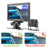 Monitor De Coche KTYDKP De 7 Pulgadas Con Cámara Trasera Para Camión Remolque Pantalla LED De Retroceso Para Estacionamiento 12-24V - details 4