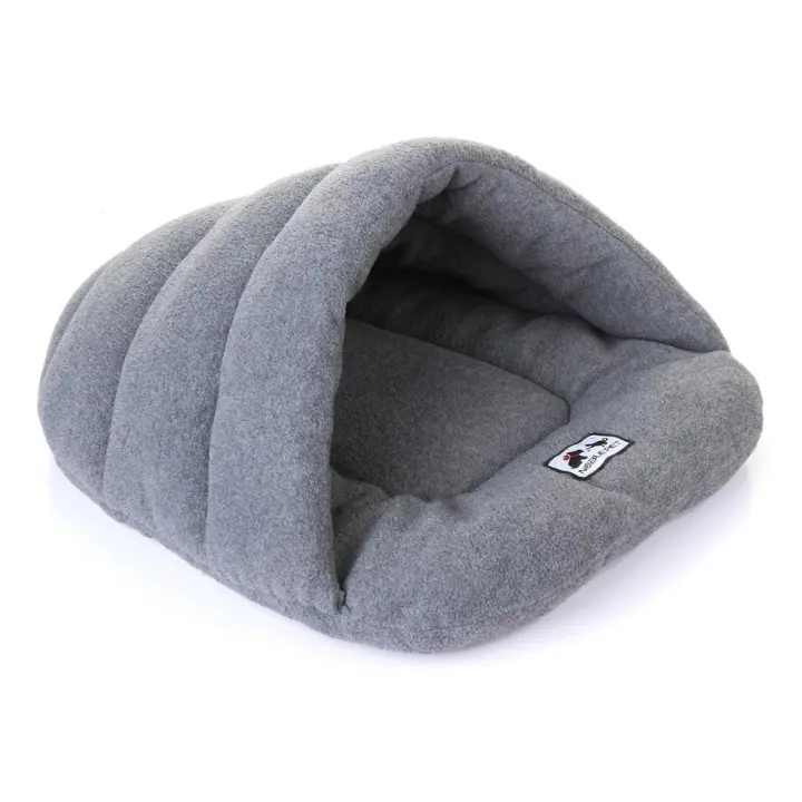 Canasta para perros Saco de dormir para gatos Nido para gatos Cama cálida para mascotas Cueva para gatos, Gris, S - 1