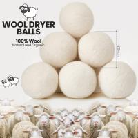 Bolas De Secado De Lana Reutilizables Kit De 5cm Para Ropa Suavizante Prácticas Para El Hogar Bolas De Secado Wool Drying Balls 8422 - details 5
