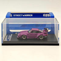 Coche De Colección Miniatura Street WARRIOR SW 1/64 En Rotana Purple Con Ala Corta Para RWB 993 Modelo De Metal Sin Batería Para Fans De Autos - details 6