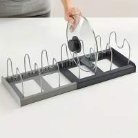 Organizador De Cajón Cocina Expansible Rack Para Sartenes Y Ollas Espacioso Y Ahorrador De Espacio En Armarios De Cocina Material PP Multicolor - details 7