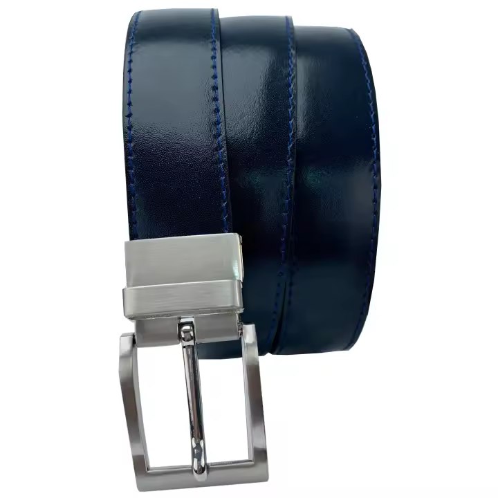 Cinturón reversible en dos colores de piel fabricado en España para hombre 35mm de ancho Márquez Cinturones - 1
