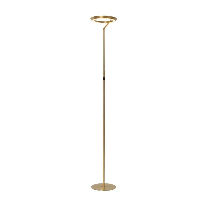 Lucide CELESTE - Lámpara de suelo - Ø 28 cm - LED Regul. - 1x21W 2700K - Oro mate / Latón - 1
