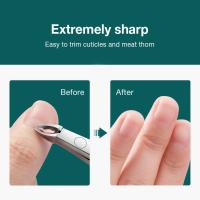 Tijeras De Manicura Para Cutículas Y Piel Muerta Acero Inoxidable Herramienta De Cortador Y Empujador Para Uñas - details 5