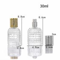 Botella De Perfume De Vidrio Portátil De 30/50ML Capacidad Alta Recargable Transparente Para Cosméticos Y Alcohol - details 3