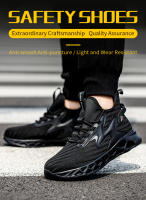 Botas De Trabajo Para Hombre Seguridad Antipinchazos Punta De Acero Antideslizantes Confort Transpirables Para Construcción Y Obras - details 2
