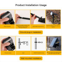Spotlight Solar Exterior 10 LEDs Ajustable a 180° Impermeable Y Anti-envejecimiento Montaje En Piso/Muro Para Iluminación De Jardín Paisaje - details 8
