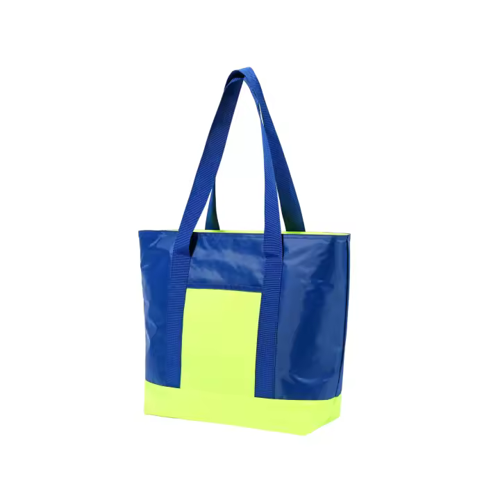 Bolsa Playa Termica Extraíble Doble Capa, Tote Bolsa Plegable 17L Bolso Porta Alimentos, Nevera Portátil Bolsa Térmica con Aislamiento para Playa, Compras, Picnic, Camping - 1