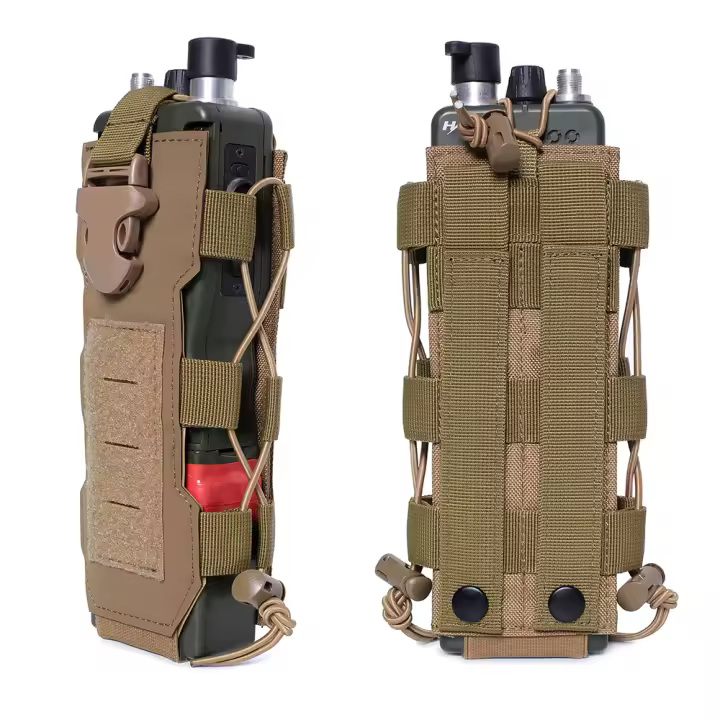 DIZETION Bolsa De Agua Para Deportes Al Aire Libre Funda Para Radio Y Botella Molle Funda Para Canteen Y Radio Holster De Cinturón Para Caza Senderismo Viajes - 1