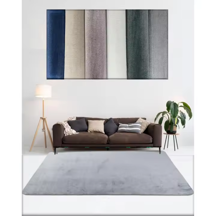 TADI & IMPERIO 1979 - Houston - Alfombra Lisa de Pelo Mediano en Varios Colores y Formas, se adapta perfectamente a cualquier tipo de decoración. - 1