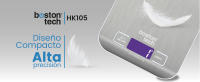 Báscula de Cocina Digital HK105 - Acero Inoxidable - 5 KG - Pantalla LCD - Función Tara | Boston Tech - details 5