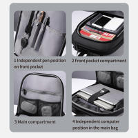 Mochila Heroic Knight Para Laptop De 15.6 Pulgadas Impermeable Y Ligera Con Capacidad Expansible Para Viajes Negocios Y Deportes - details 10