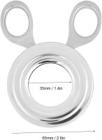 Boyed Egg Tool Egg Shell Cracker Cortador de huevos de acero inoxidable Pelador de huevos fácil Gadget de cocina Cortar la parte superior de los huevos cocinados en segundos - details 0
