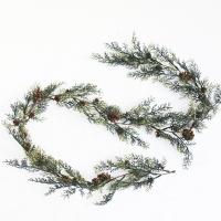 Guirnalda De Navidad Con Bayas Rojas Y Conos De Pino Adorno Decorativo Para Fiesta Bodas Y Estufa Regalo De Artesanía Artificial - details 2