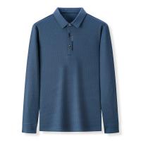 Camisa Polo De Manga Larga Para Hombre Con Estampado De Letras En Cuello Casual Top De Algodón Blends Anti-Shrink - details 14