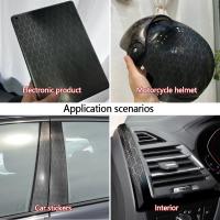 Pegatina De Fibra De Carbono Impermeable Autoadhesiva Negra Para Coche Película De Cambio De Color Para Accesorios De Automóvil - details 11