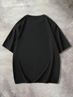 Camiseta De Hombre Estilo Casual Con Diseño De Oso Minimalista Transpirable Y Suave Para Verano T-Shirt Oversize Con Estampado De Muñeca - details 16