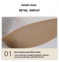 65cm/25.5inch Silencioso Luz Ventilador,Pequeño Luz Ventilador Techo with Mando a Distancia,3 LED light mode,6Velocidades - details 3