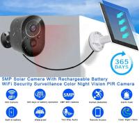 Cámara De Seguridad Inalámbrica Exterior 5MP Con Batería WiFi Cámara AI Con Silbato Y Luz De Escenario Visión Nocturna Compatible Con APP Tuya - details 0
