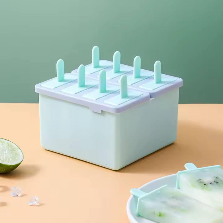 Molde Para Helado De Popsicle 4/8 Cuadrículas Hacer Helado En Casa Con Palitos Moldes Para Hielo De Verano Para La Cocina - 1