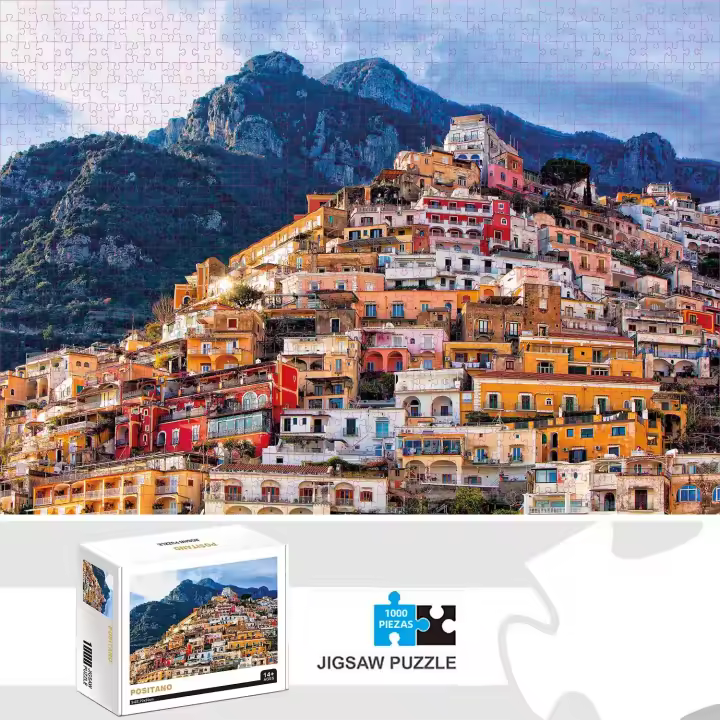 Rompecabezas Positano 1000 Piezas Para Adultos Juego Familiar De Decoración Del Hogar Juguetes Educativos De Papel - 1