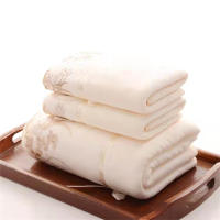 Juego De Toallas De Microfibra Bordadas 3 Piezas Toalla De Rostro 2 Piezas 75x35cm Y Toalla De Baño 1 Pieza 140x70cm Secado Rápido Para El Baño - details 0